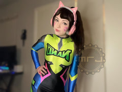 [Inventory Clearance] D.Va Nano Cosplay Bodysuit – Spandex Costume for Halloween-10