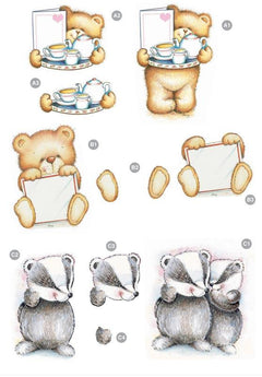 Craft UK Cute Bear and Badger-1