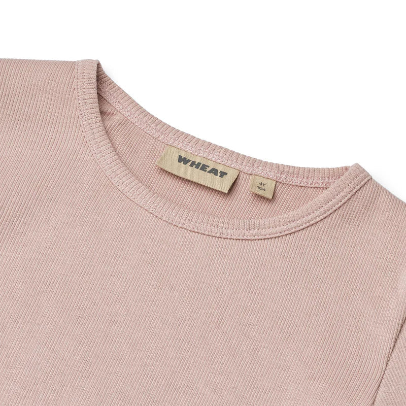 Long Sleeve T-shirt Ida | Rose Powder | Wheat Kids-3
