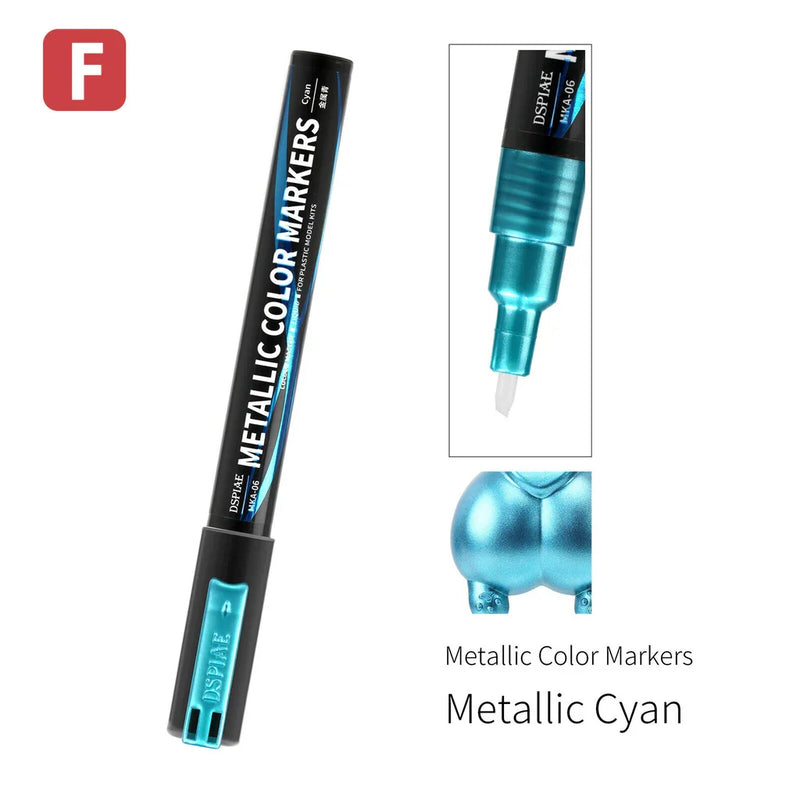 DSPIAE Super Metallic Color Markers - Metallic Cyan-1