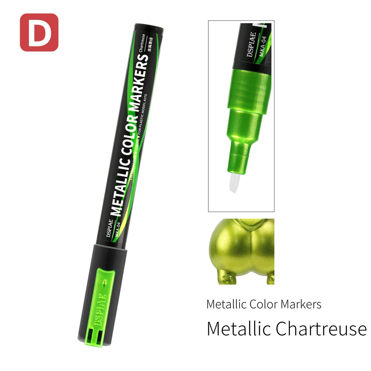 DSPIAE Super Metallic Color Markers - Metallic Chartreuse-1