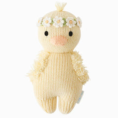 Baby duckling (ivory floral) | Cuddle + Kind-1