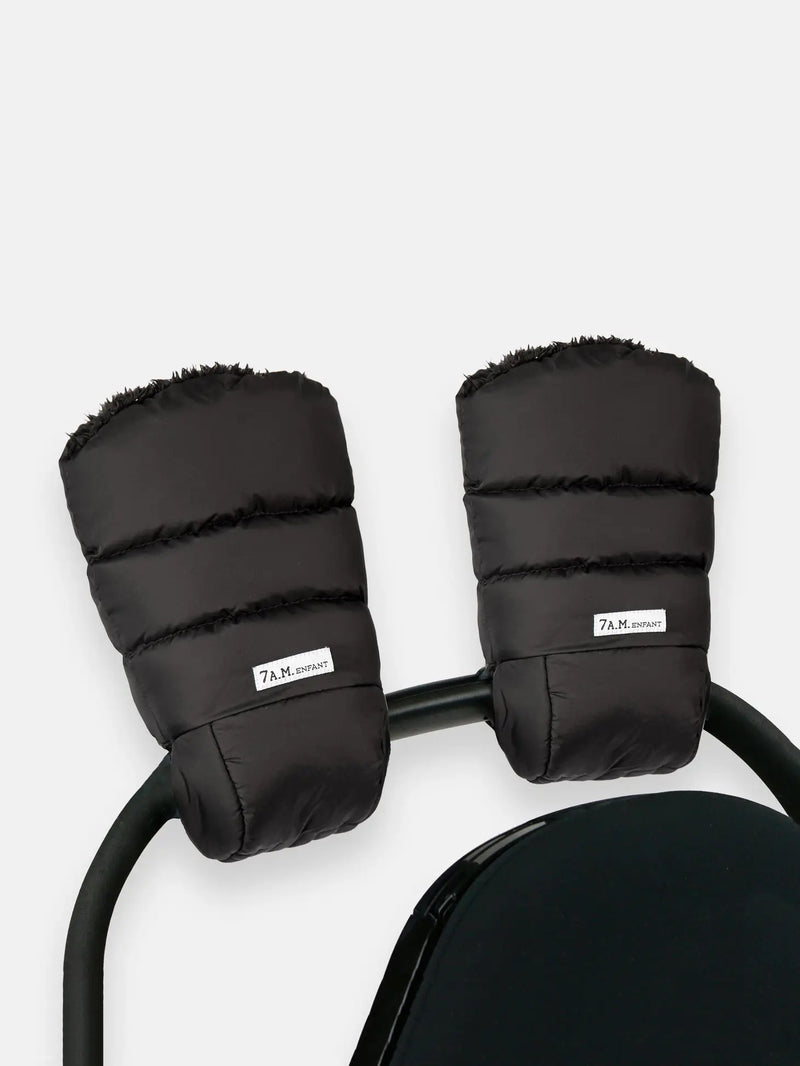 Warmmuffs | 7am Enfant | Black Plush-2