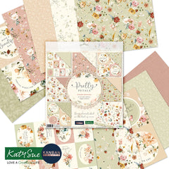 Kanban Crafts Pretty Petals 8x8 Designer Premium Paper Pack-2