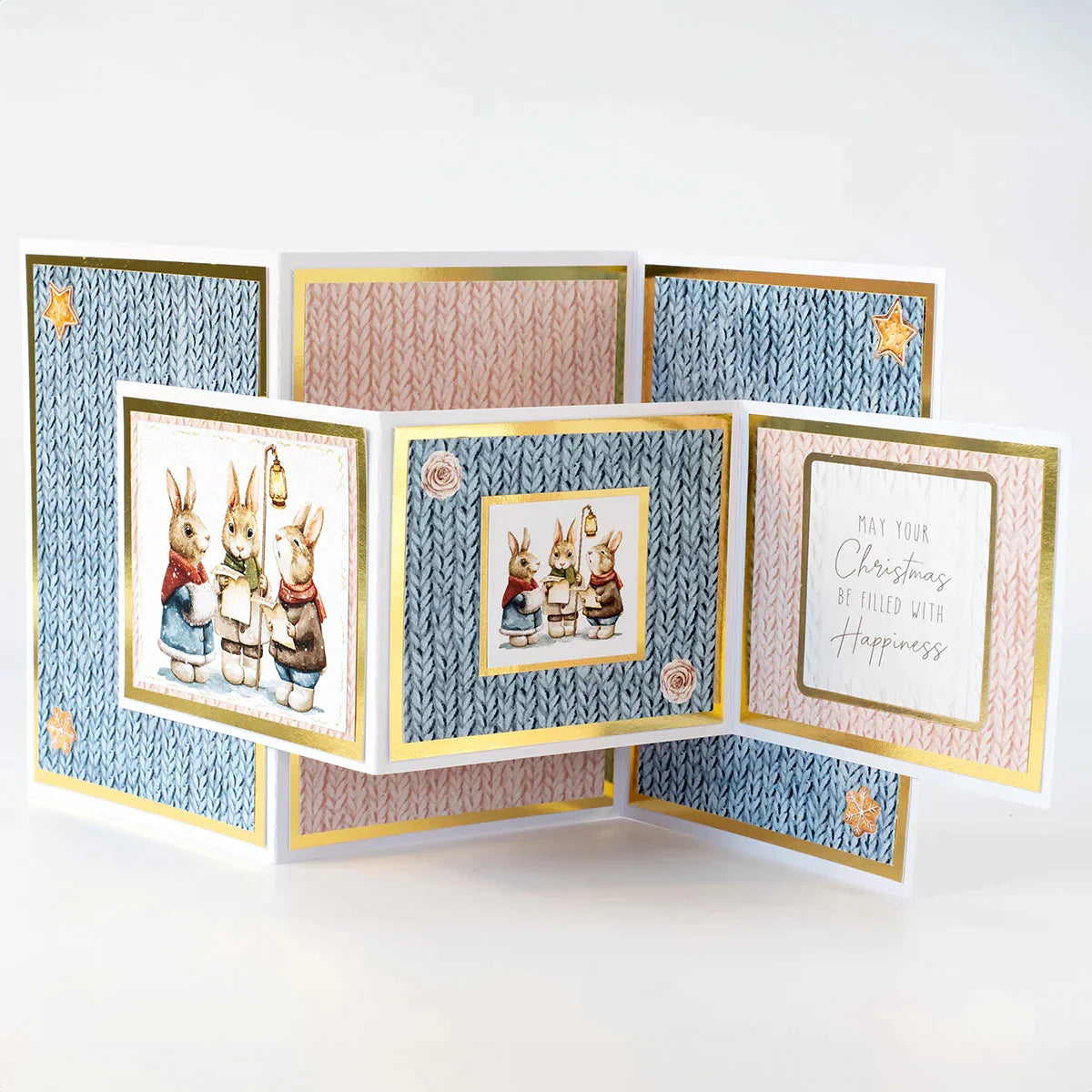 Kanban Crafts Blocs de Papiers de Création Premium 8x8 Festive Furry Fun-3