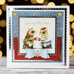 Kanban Crafts Blocs de Papiers de Création Premium 8x8 Festive Furry Fun-5