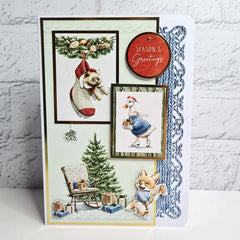 Kanban Crafts Blocs de Papiers de Création Premium 8x8 Festive Furry Fun-8