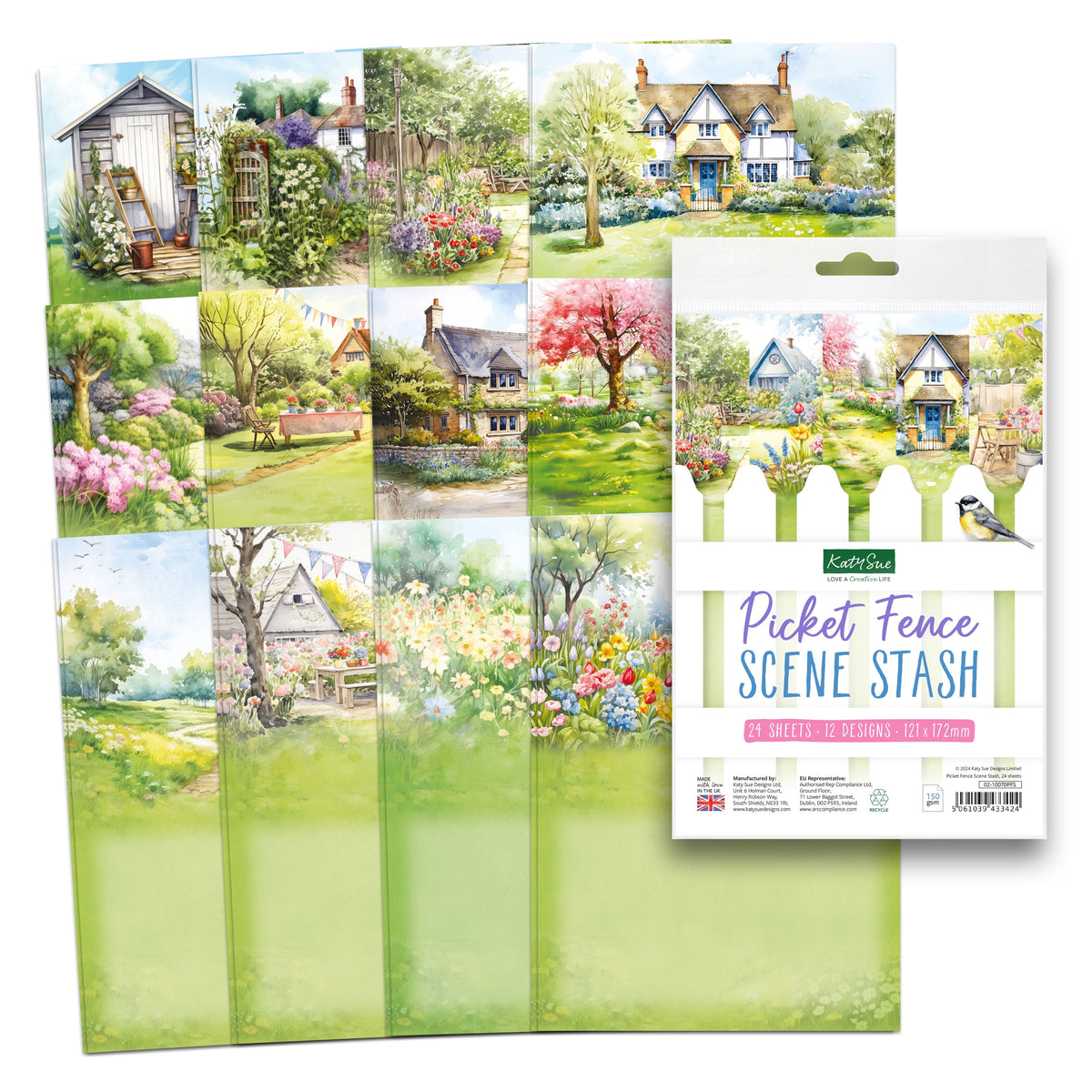 Picket Fence Scene Stash, 24 sheets-1