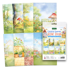 Garden Gnomes Scene Stash 24 sheets-2