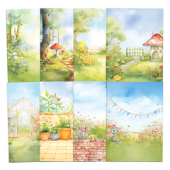 Garden Gnomes Scene Stash 24 sheets-3