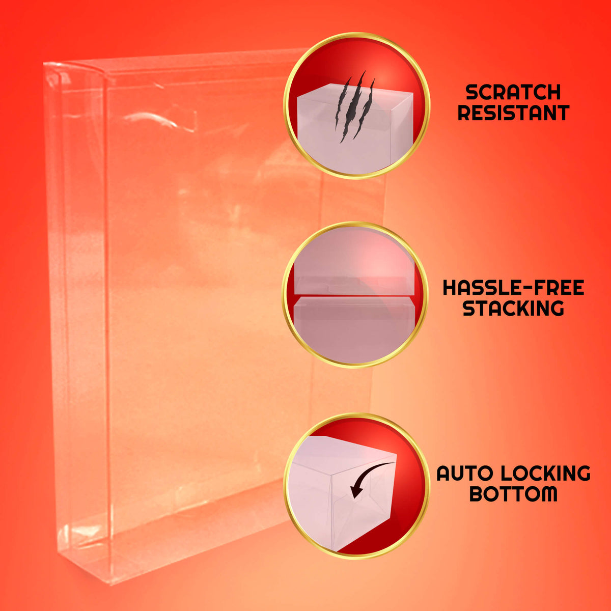 EVORETRO Display Case Protector for GI Joe Classified - No Window box with Hanger pack of 10-7