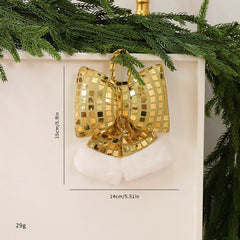 Mirror Bow Christmas Tree Decoration-12