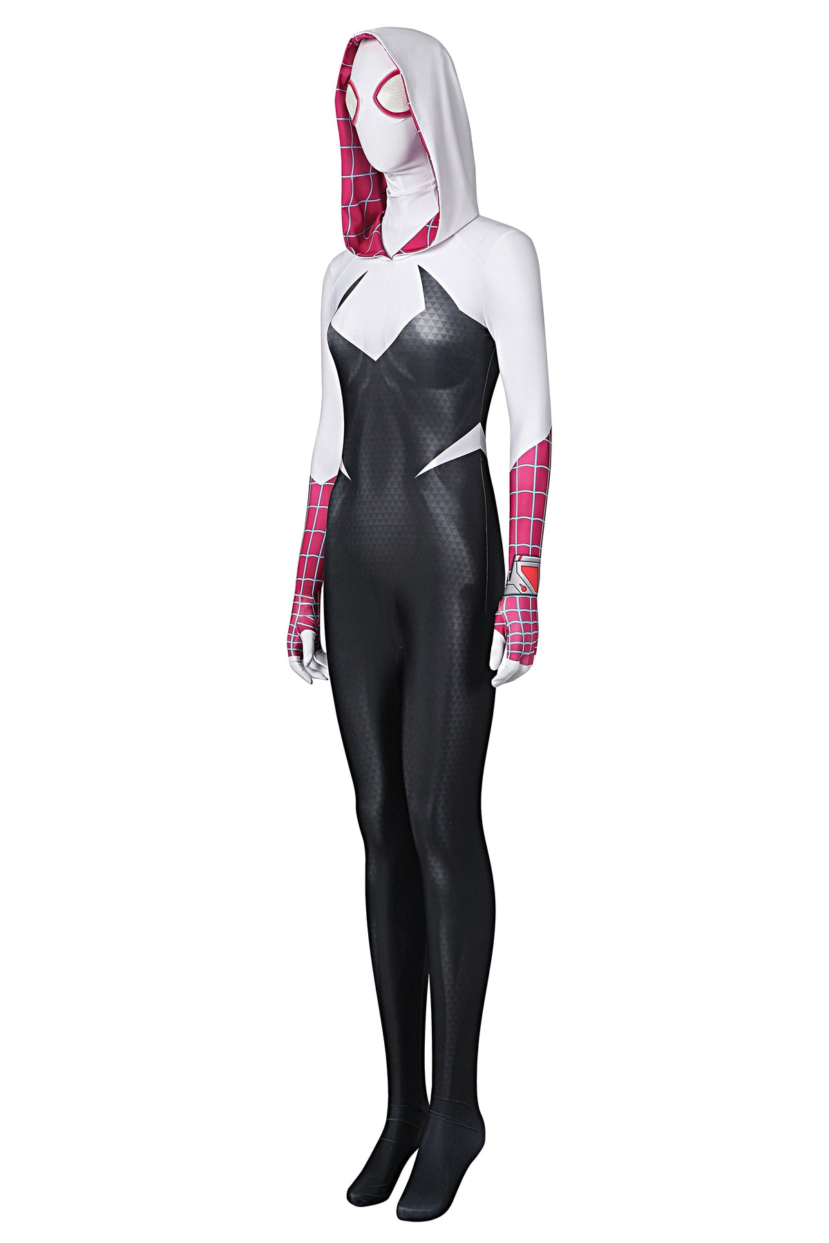 Super Hero Spider Gwen Cosplay Full Bodysuit Halloween Costume Zentai-14