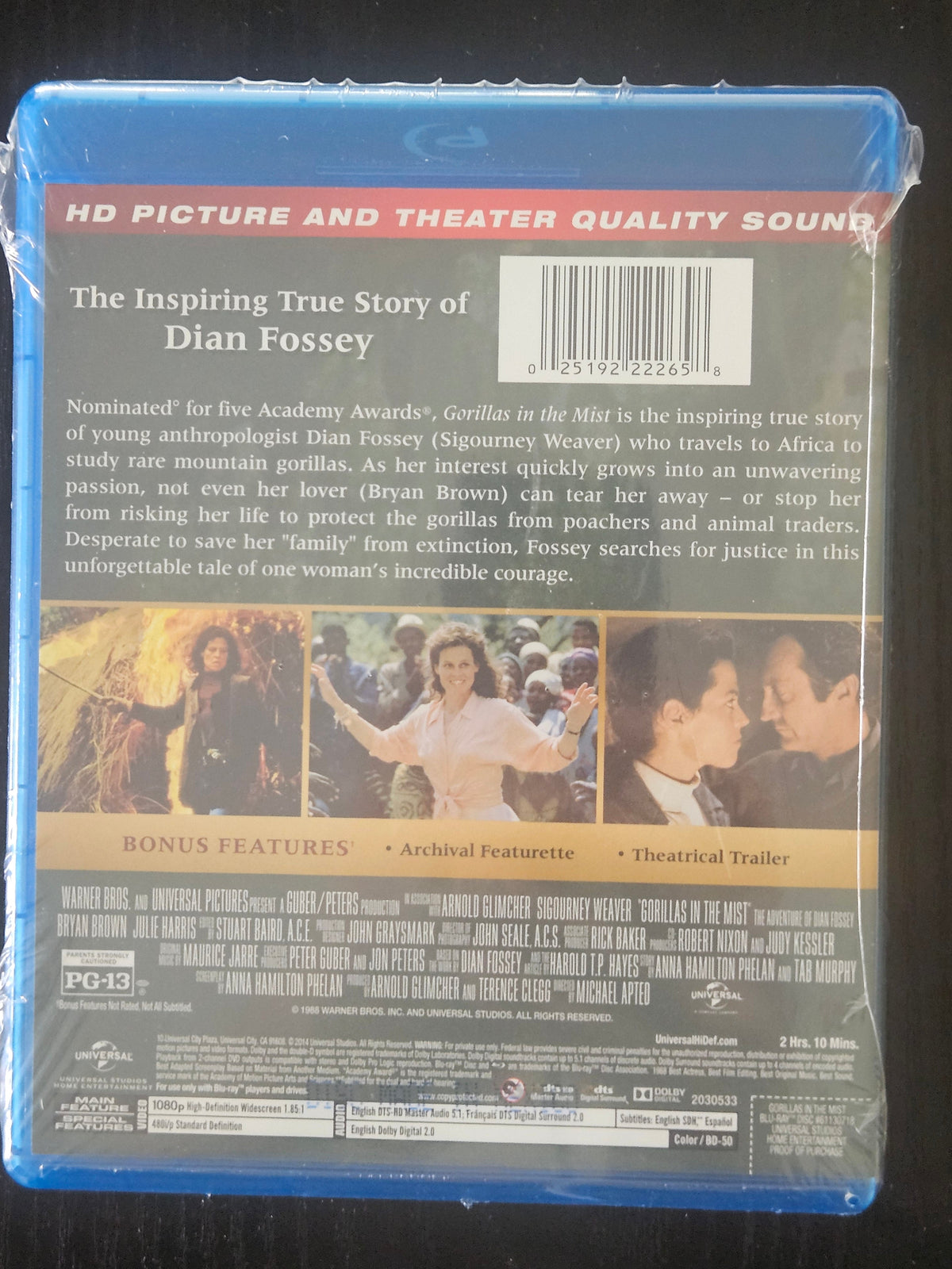 PV - Gorillas in the Mist [Blu-ray] (2014)
