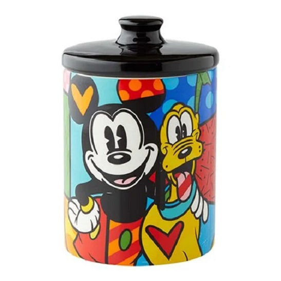 Disney Britto – Mickey & Pluto Canister / Cookie Jar Designed by Romero Britto (UPC: 028399139965)
