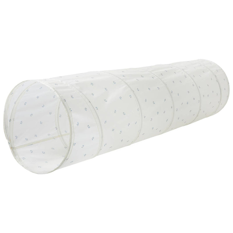 3 Sprouts - Play Tunnel with Eco-Friendly Recycled Fabric: Blueberry Ivory - Ages 3+-1