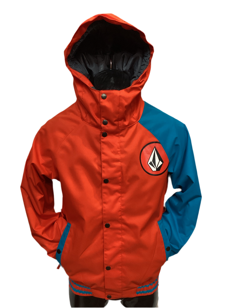 Volcom 'Supernatural' Insulated Winter Jacket - Orange/Blue (KIDS)-1