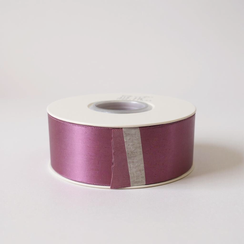Satin Ribbon Double Face- Smoky Lavender #174- 3.8 cm Wide-1