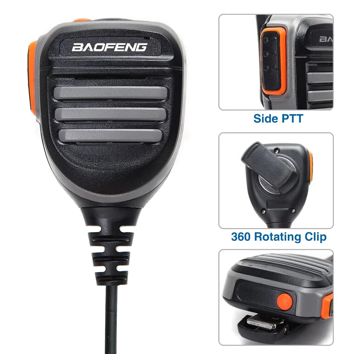 Baofeng UV-9R Waterproof Remote Shoulder Speaker Microphone-4
