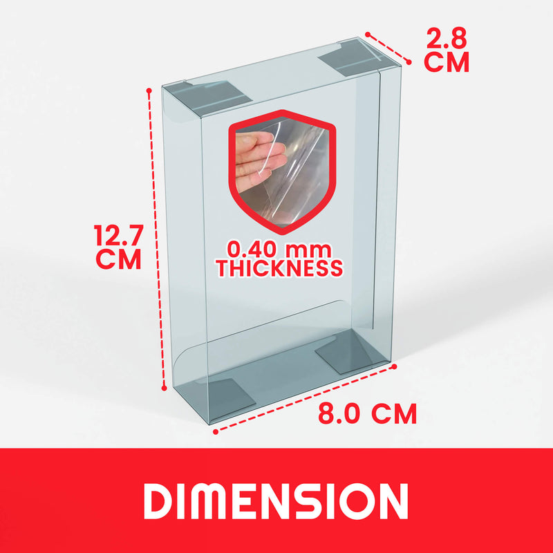 EVORETRO Display Case Protector for Pokemon Small tin 8x2.8x12.5 PET Pack of 5-3