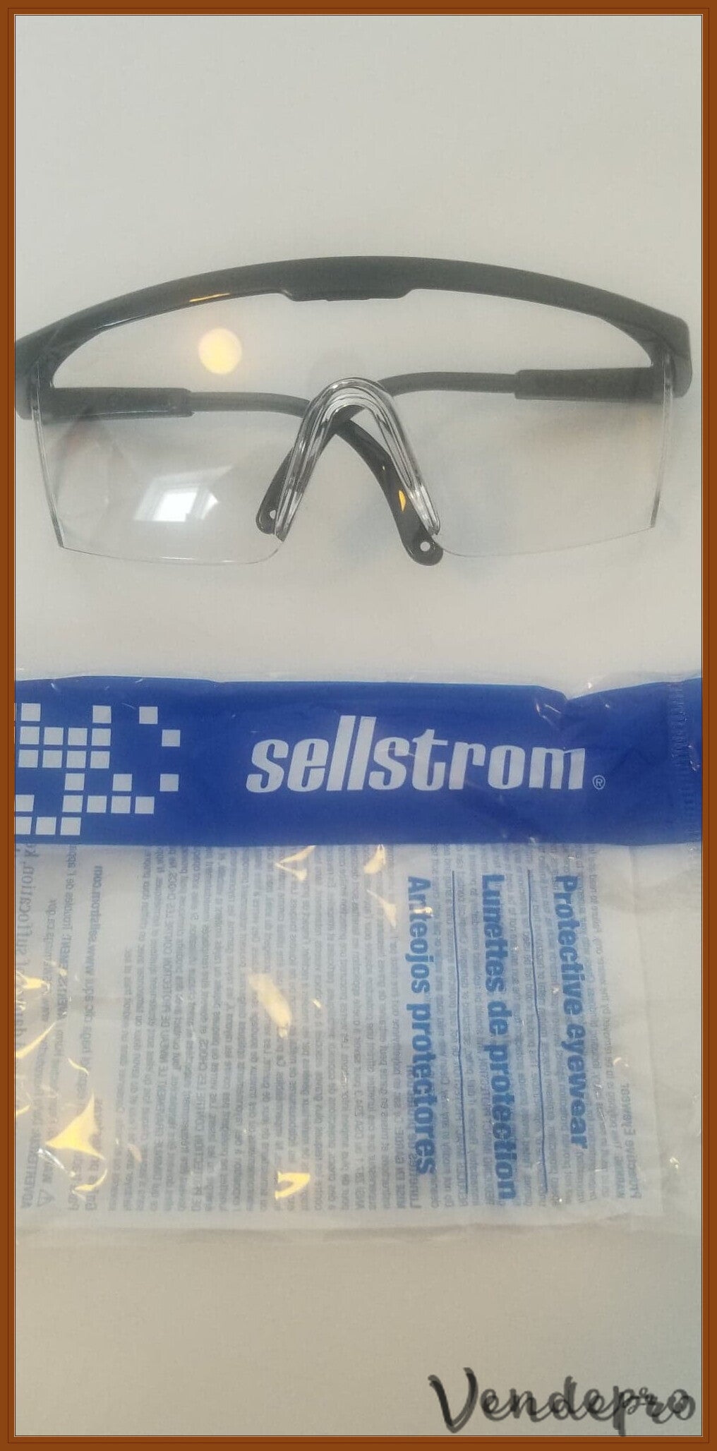 Gafas de seguridad Sellstrom S76301 Sebring - Tinte claro, clasificación ANSI Z87.1 (032738007327)
