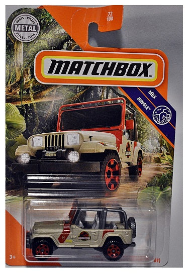 Matchbox – Jeep Wrangler de Parque Jurásico #29 (UPC: 035995307827)