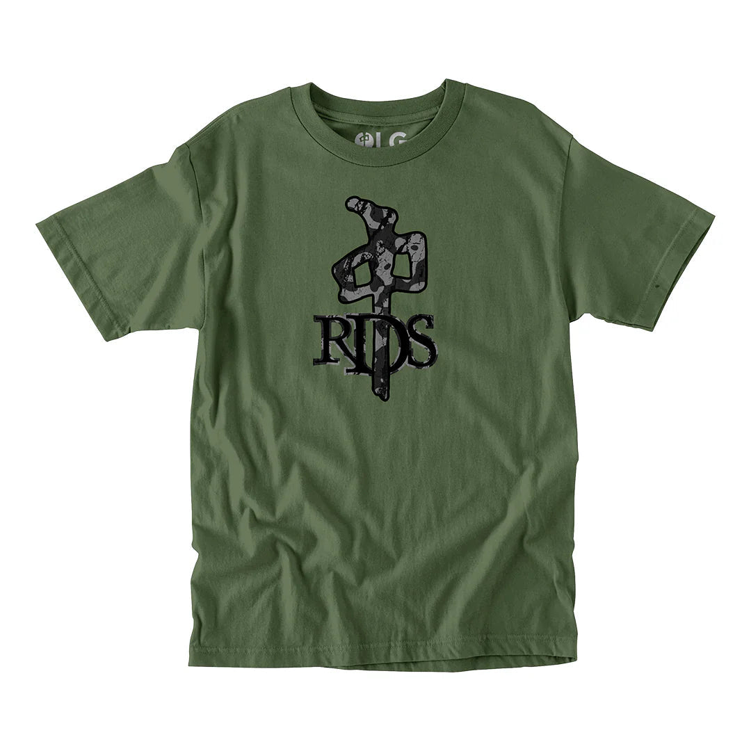 Red Dragon 'OG Bark Camo' Tee - Army Green/Grey-1