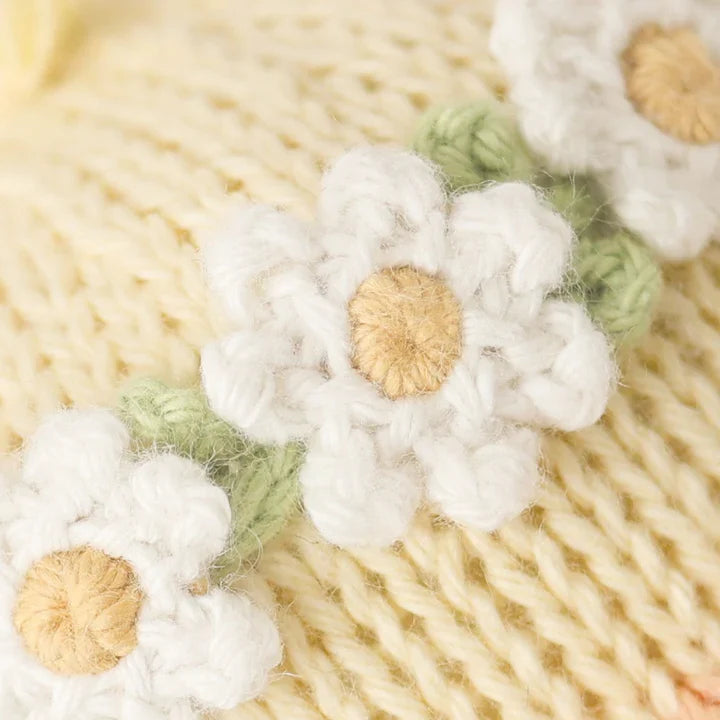 Baby duckling (ivory floral) | Cuddle + Kind-3