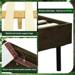 Alander Solid Wood Bed Frame-9