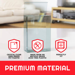 EVORETRO Protector for Small amiibo 12.9x7x19 PET Protector Pack of 10-4