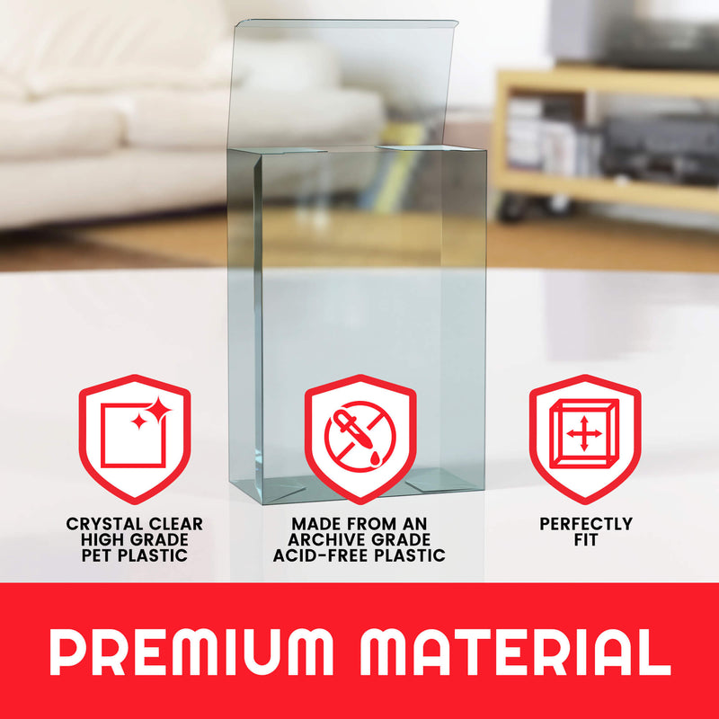 EVORETRO Protector for Small amiibo 12.9x7x19 PET Protector Pack of 10-4