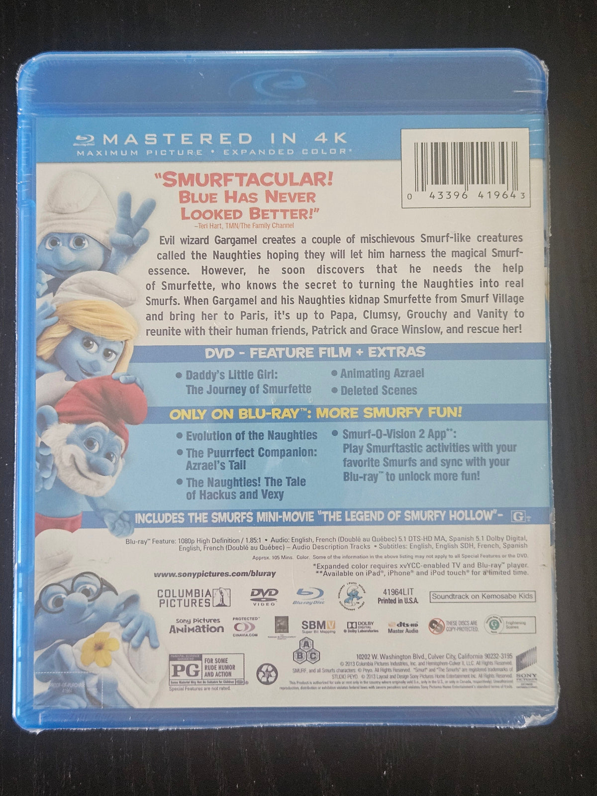 PV - The Smurfs 2 (Blu ray + DVD) (2013)