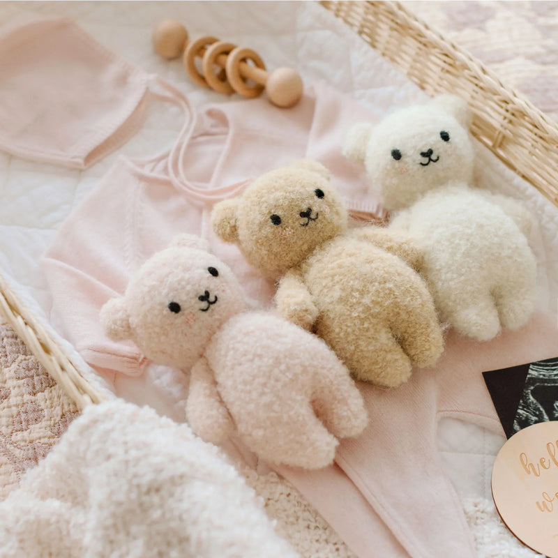 Baby bouclé bear (Ivory) | Cuddle + Kind-4