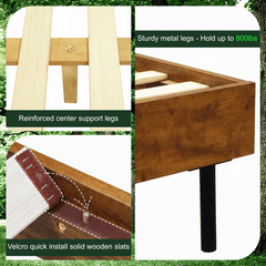 Alander Solid Wood Bed Frame-31
