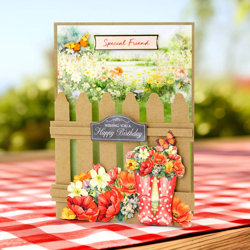 Kraft 5x7 Picket Fence Cards & Envelopes, Pack of 12-6