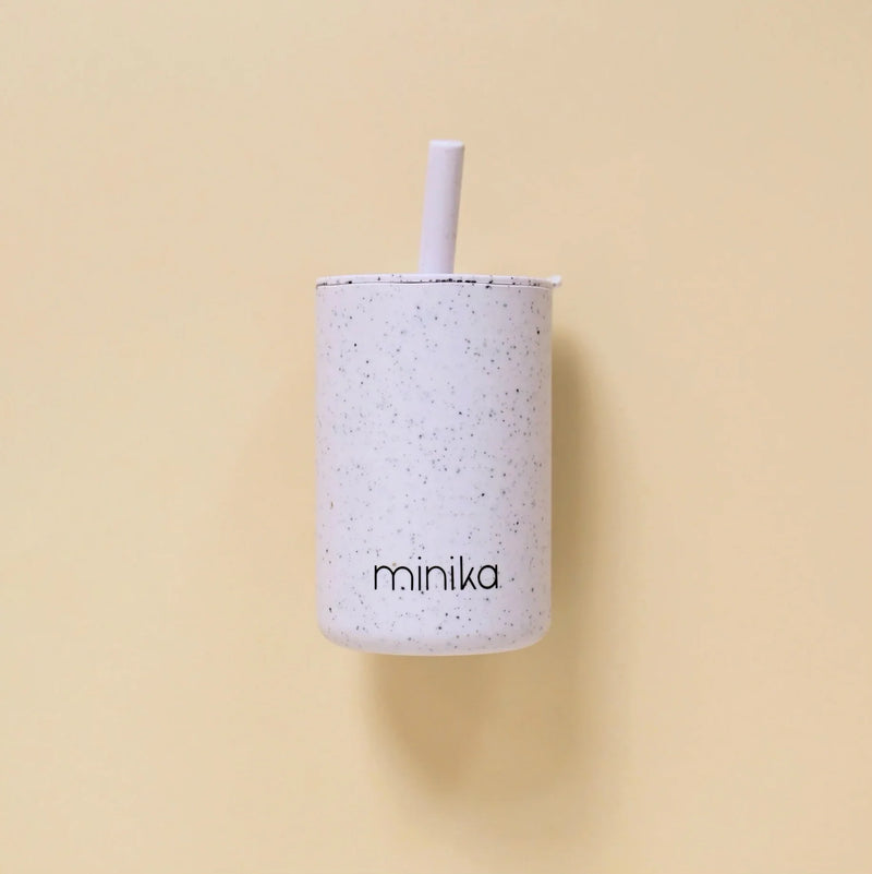 Silicone Straw Cup With Lid-10