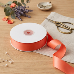 30 Meter Double Face Coral #600 Ribbon Roll-1