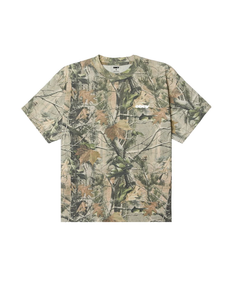 Obey 'Get Up' Heavyweight Tee - Leaf Camo-1