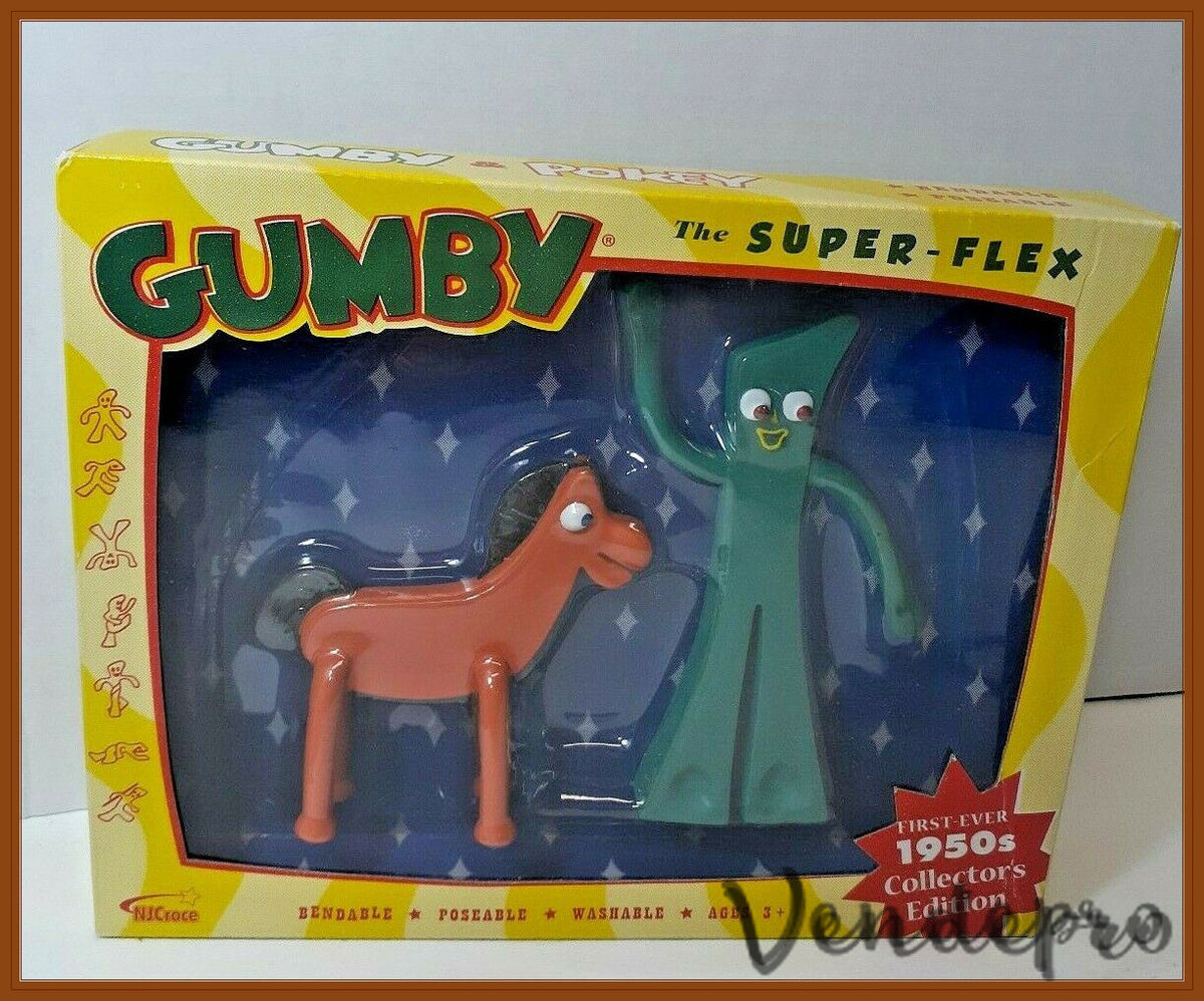 Gumby & Pokey Bendable Figure Set – Classic TV Series 2-Pack