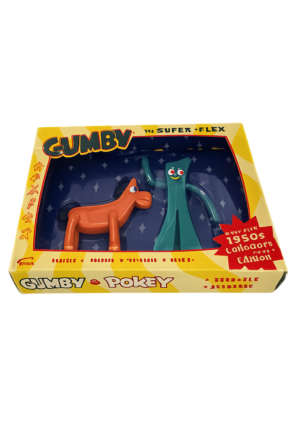 Gumby & Pokey Bendable Figure Set – Classic TV Series 2-Pack