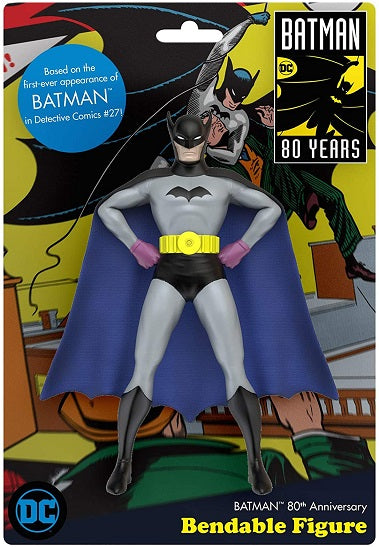 Batman Bendable Action Figure – Detective Comics #27 80th Anniversary Edition (5.5″ PVC Figurine) (054382039806)