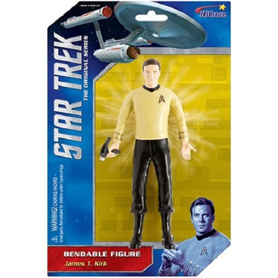 Figura de acción flexible del Capitán James T. Kirk – Figura de PVC de 6 pulgadas de Star Trek: La serie original de NJ Croce (054382051037)