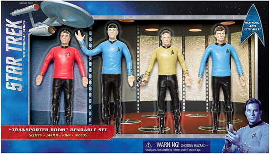 Star Trek: The Original Series – Transporter Room Bendable Figure Boxed Set (2018) (054382051105)