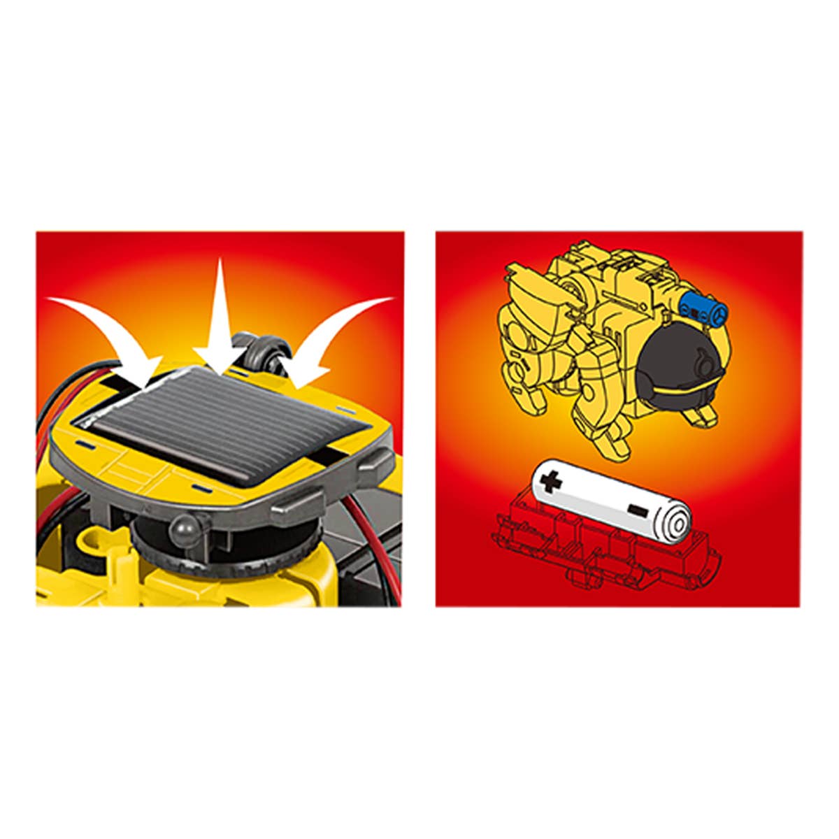 PicassoTiles - PicassoTiles 6-in-1 STEM Kids Solar Powered UFO Robot Kit - Ages 8+-4