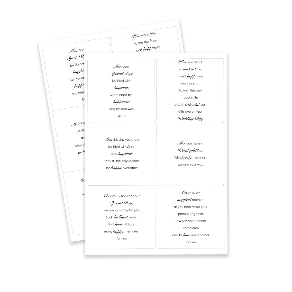 Kanban Crafts Wonderful Days Verses Peelables, 48 stickers-8