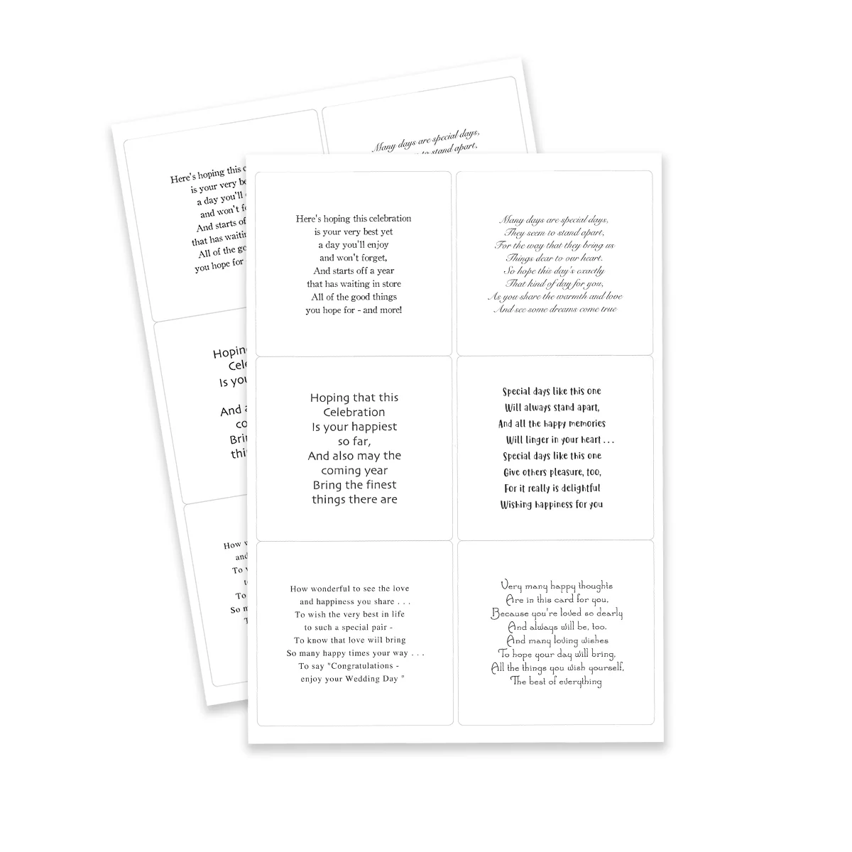 Kanban Crafts Wonderful Days Verses Peelables, 48 stickers-9