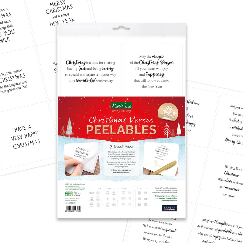 Kanban Crafts Christmas Verses Peelables, 48 stickers-2