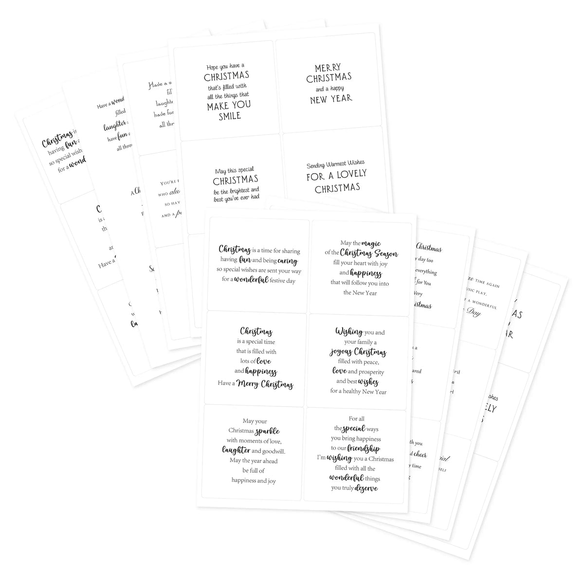 Kanban Crafts Christmas Verses Peelables, 48 stickers-3
