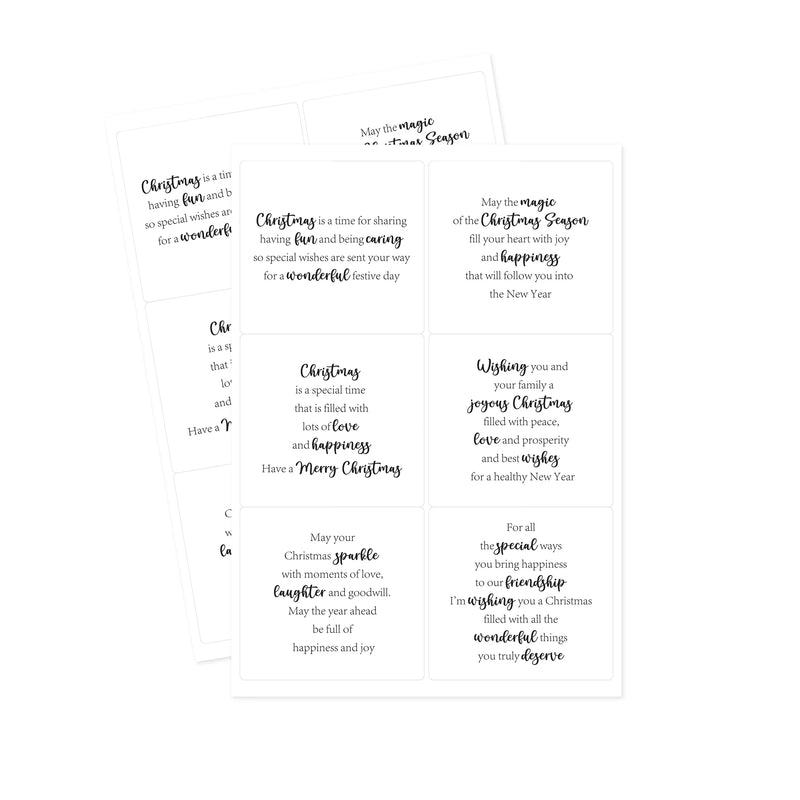 Kanban Crafts Christmas Verses Peelables, 48 stickers-4