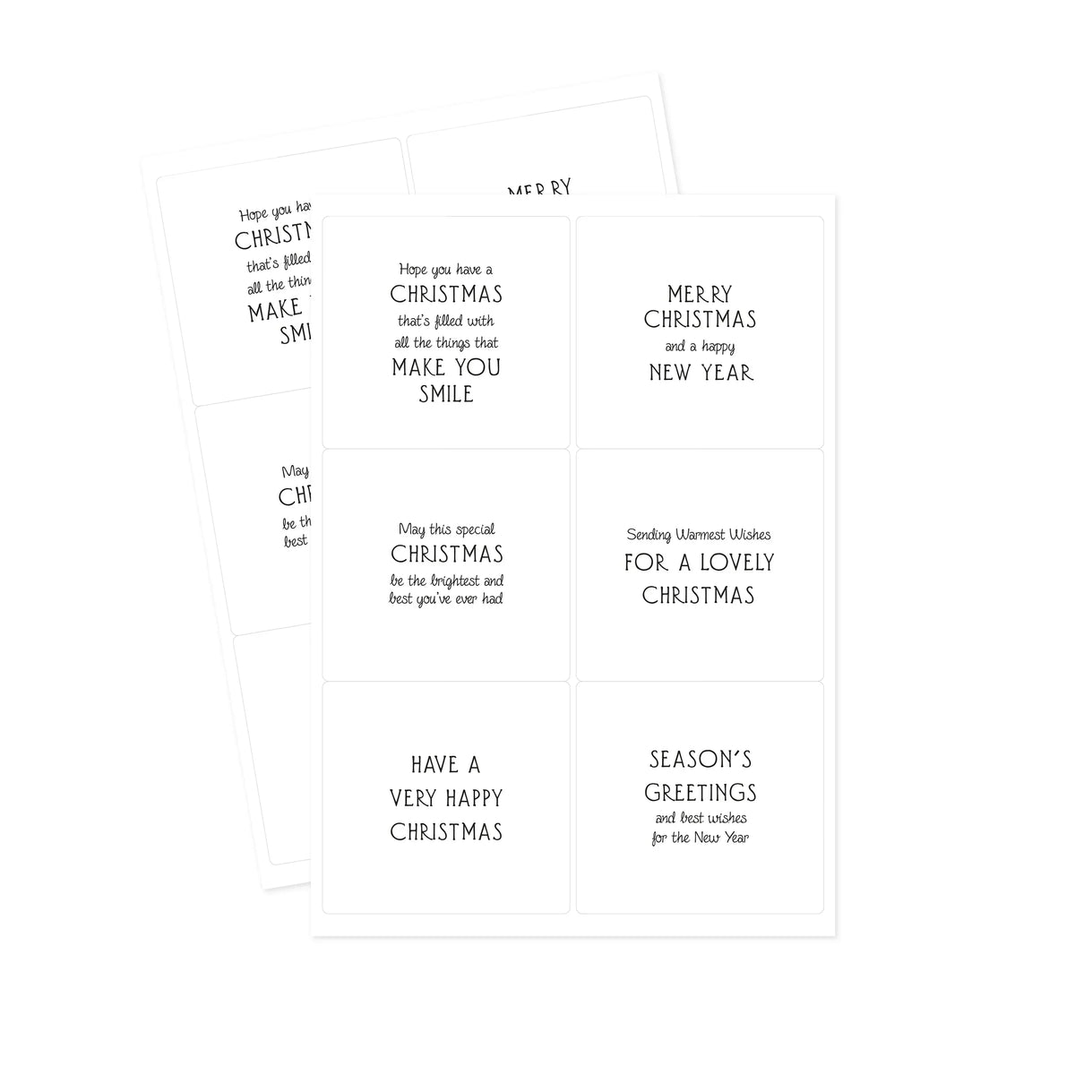 Kanban Crafts Christmas Verses Peelables, 48 stickers-5